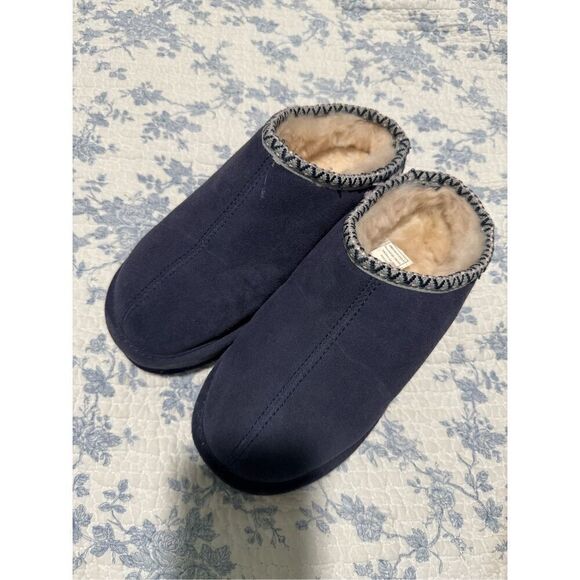 Bearpaw Lucille blue suede mule 7 - Picture 1 of 7